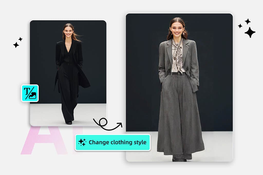 See if a jacket, shirt, or dress actually suits your photo